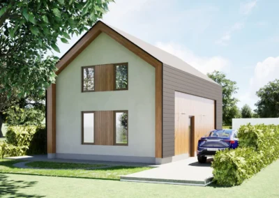 Biobased gezinswoning met stro isolatie in Apeldoorn – voorgevel