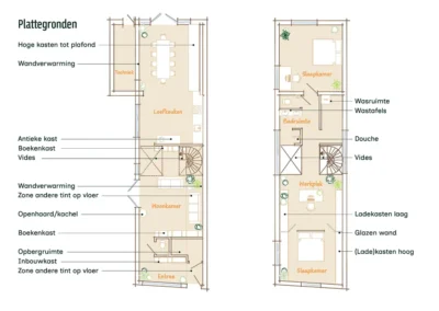 Plattegronden van een ontwerpvariant voor de verbouwing van het monument in Veere